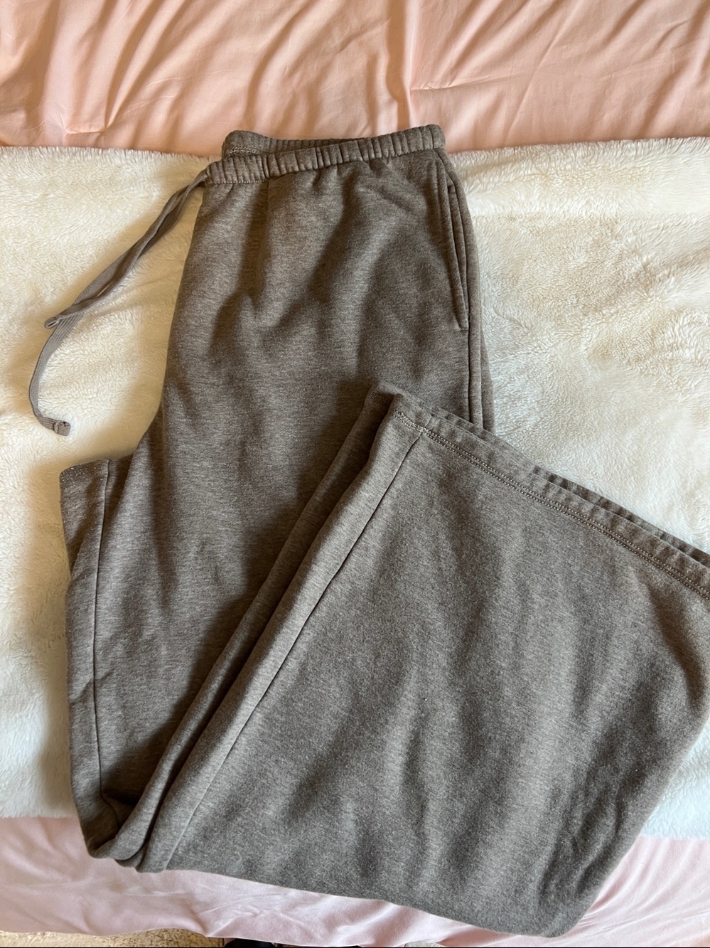American Eagle Outfitters Taupe Wide Leg Knit Pants